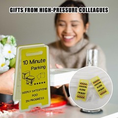 10 Pack Note Holder Clips Funny Sticky (12 x 18) inch, Yellow