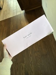 Kate Spade Wedding Cake Server Light Pink With Gold, Serrated Knife And Server