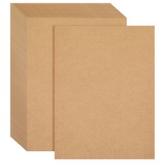 96 Sheets Brown Kraft Cardstock Paper 176GSM for 8.5 x 11 inches, brown