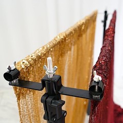 BLACK 10 ft Double Cross Bars Mounting Hardware BACKDROP STAND KIT Wedding Party