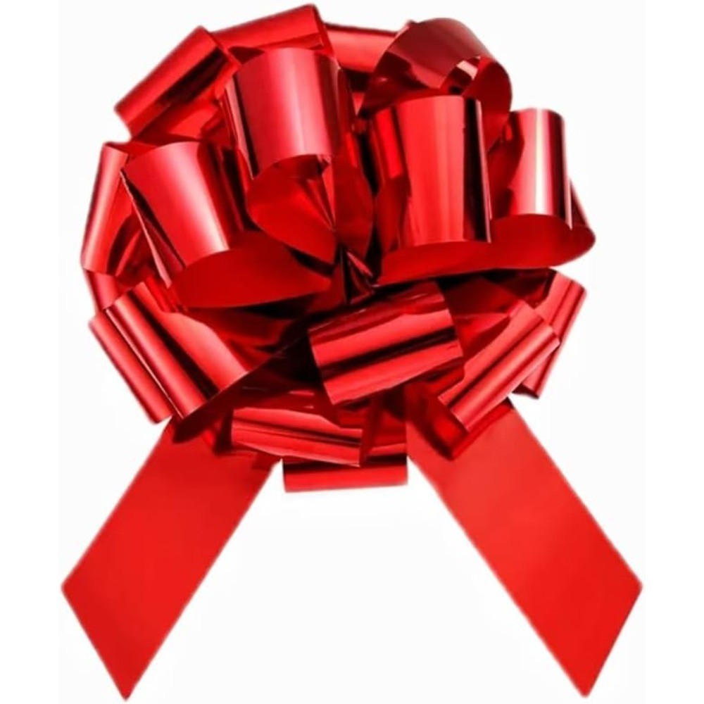 Large Red Car Bow 18 Inch Giant Gift Wrap Bow Extra Big Pull Bow for Christmas