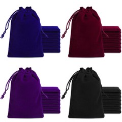 2.7″x3.5″ 100Pc Velvet Drawstring Pouches Bag Jewelry Gift Bags Wedding Favors