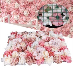 6*Flower Wall Panel Party Artificial Wedding Decor Rose Bouquet Romantic Flower