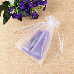 100PCS Premium Sheer Organza Bags, White Wedding Favor Bags with Drawstring, 4X6