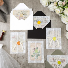 Fullhawl 100 Pcs Wedding Vellum Jackets Bulk for 5X7 Invitations Vellum Paper We