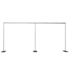 Silver Backdrop Stand Venue Decor Backdrop Stand Pipe Kit High-quality Steel USA