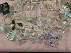 VTG Lot Bridal Floral Beaded Wedding Bouquet & Boutonniere Making Supplies C4