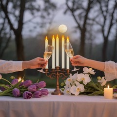 wemarry Flameless Taper Candles 10″ Dripless Battery Operated 6 Pack, Ivory