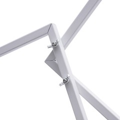 White Metal Flower Frame Weddings Square Backdrop Garland Plants Display Stand