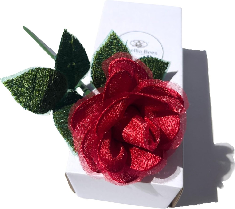Lace Rose 13th Anniversary Flower for her, 13 Years Wedding 13th Lace