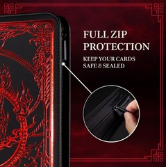 Sleevechief Blood Oni Trading Card 360 Card Zipper 9 Pocket Side Loading Pages