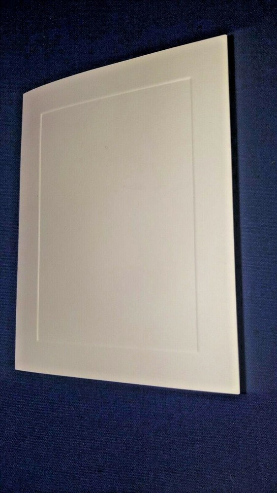 VINTAGE Card 50/pk Embossed Rectangular Panel 5 3/4″ x 4 1/2″ folded Ivory