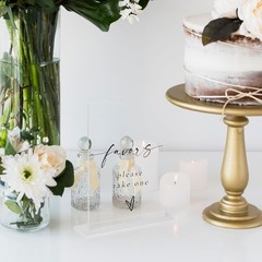 10 PCS Clear Acrylic Half Arch Sign Stand 5×7 Inch Blank Table Number Wedding