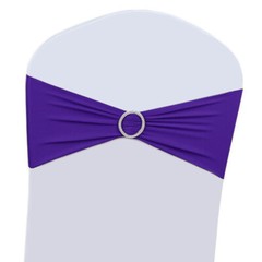 25/50/100PCS Spandex Stretch Chair Cover Sashes Bows Wedding Party Decoration