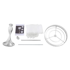 Elegant Acrylic Flower Stand with Crystal Pendants for Weddings & Events