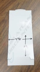 100 Blank Table Tent Event Name Cards DIY Glossy/Matte, 2 per 8.5×11 Paper Sheet