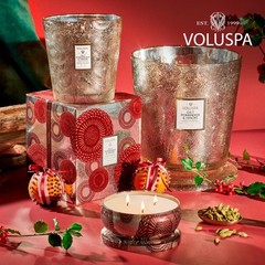 Voluspa Gilt Pomander Hinoki 3 Wick Tin Candle 12 Ounces 40 Hour Burn Time