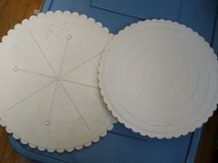 Wilton Circles of Strength 6 tier Cake Separator Plates Scalloped 7”-14″ not 2