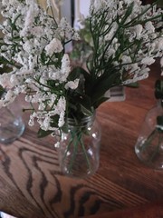 Variety of white Silk Flowers
