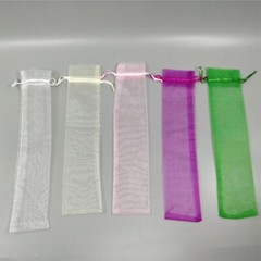 50PCS Organza Wedding Fan Bag Drawstring Candy Organizer Party Favor Gift Bag.