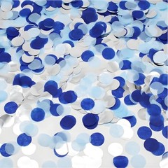 Tissue Paper Table Confettis Round Circles for Royal Blue/Sky Blue/White
