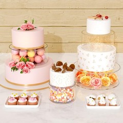 Clear Acrylic Display Stands – Elegant Birthday Party Decor