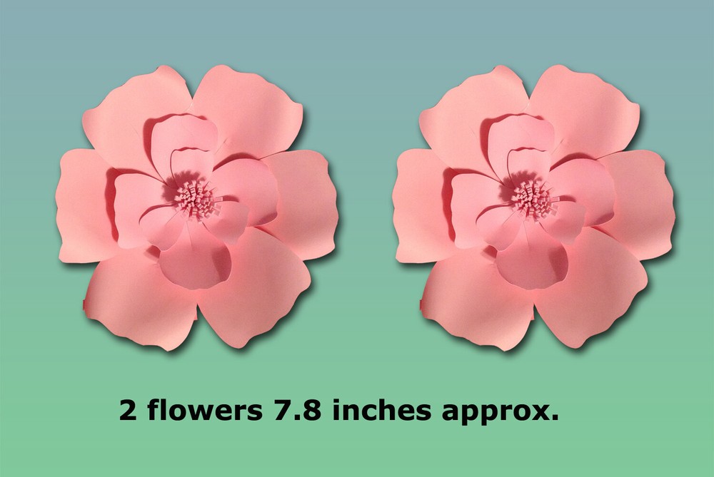 7.8/11/15 inches Paper Flowers Backdrop Wall Decoration Large Rose Flower COLORS