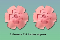 7.8/11/15 inches Paper Flowers Backdrop Wall Decoration Large Rose Flower COLORS