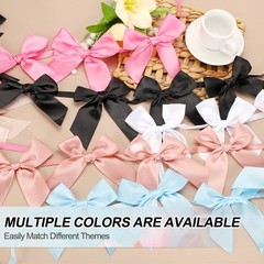 2 String of 13 PCS Champagne Bow Garland Banner Decoration Party Bow