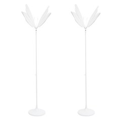 Set Of 2 Freestanding 110V Wedding Creative Butterfly Shape LED Floor Lamps Kit