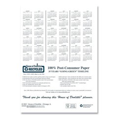 House of Doolittle 2026 Monthly Planner 8.5″ x 11″, Faux Leather Cover, Blue …