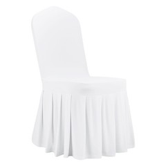 VEVOR 30PCS White Stretch Spandex Folding Chair Covers for Wedding Party Dining
