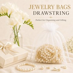 50 Pack Organza Bags 5 x 7 in Small Mesh Gift Bags 1 count (Pack of 50) White
