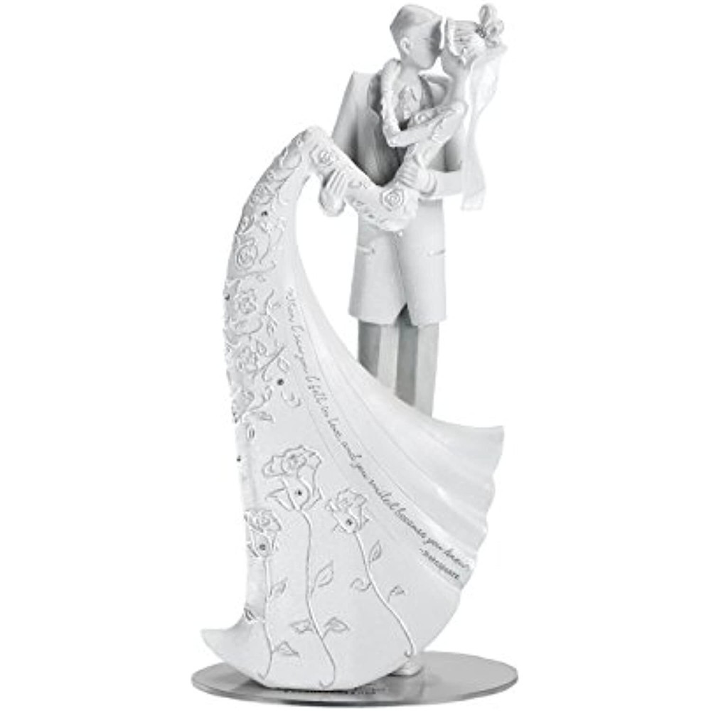 Language of Love «The Kiss» Cake Topper, 9-Inch
