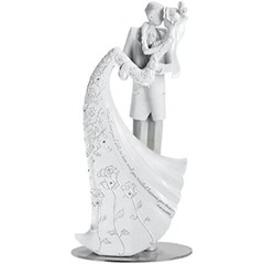 Language of Love «The Kiss» Cake Topper, 9-Inch