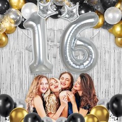 11 Balloon Numbers 40 inch Silver Number Balloon for 11th Birthday Number 11