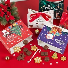 48 Pack Christmas Small Gift Bags, 6.4×3.1×5.1 Inch Xmas Goodie Bags 48pcs
