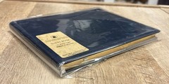 Gallery Leather Guest Book Acadia Navy Bonded Leather 7”x9” Lined New