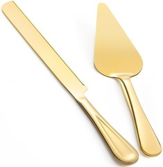 13-Inch Premium Cake Cutting Set for wedding,Exquisite Cake Knife and Server Set