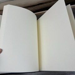 Pottery Barn Leather Bound Photo Album Book Medium Navy Blue NIB