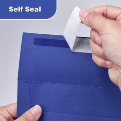 5-3/4 x 8-3/4 Inches A9 Blank Invitation Envelopes 50 Pack – Blue Self Seal E…
