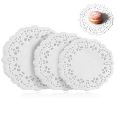 300 Pcs Paper Doilies, 3 sizes Lace Doilies Paper Round Disposable Placemats