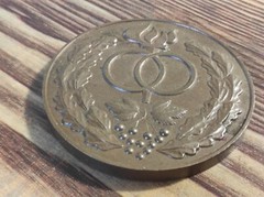 VINTAGE Soviet MEDAL WEDDING TABLE MEDAL USSR heavy Souvenir