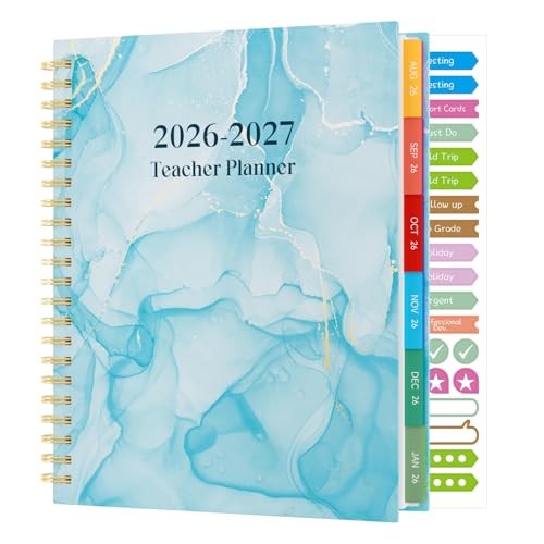 Teacher Planner 2026-2027, August 2026 – July 2027, 7 Periods Weekly and