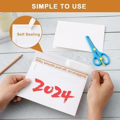 Silunkia White Blank Greeting Cards with Envelopes 5 x 7 Heavyweight Folded W…