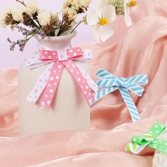 3/8 Inch 100 Yards 3/8 inch x 10 Yards/Roll 10 Rolls Polka Dot Striped