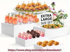 Buffet Risers, Food Risers for Buffet Table, Display Stand Shelf for Catering De