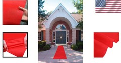 Chic Lightweight Red Aisle Runner 24 x 15 ft – Ideal for Weddings & Celebrations