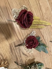 39 Artificial Flower Bundles And 60 Sage Green Chair Sashes