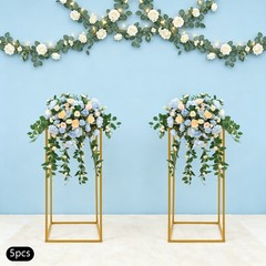 5Pcs Metal Flower Stands Wedding Flower Stand Rectangular Flower Display Rack
